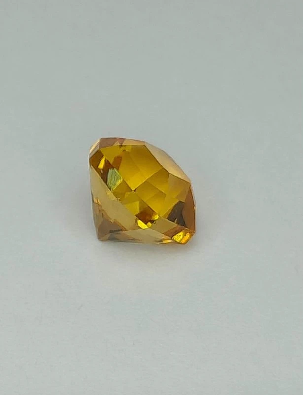 3.78ct Natural Citrine Modified Cushion Cut Faceted Loose Gemstone From Brazil — view 3